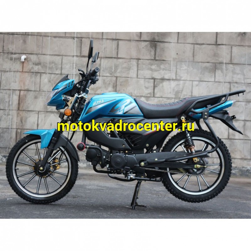 Купить  Мопед Millenium Alpha RS12 Champ  4Т; 50cc; колеса 17"литые; 4пер, эл. старт; бак 12л, легкая усиленная рама (зал) (шт) 01250 (ТехМаркет купить с доставкой по Москве и России, цена, технические характеристики, комплектация фото  - motoserp.ru