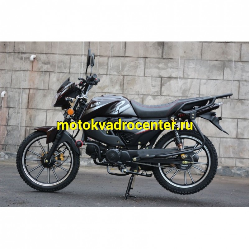 Купить  Мопед Millenium Alpha RS12 Champ  4Т; 50cc; колеса 17"литые; 4пер, эл. старт; бак 12л, легкая усиленная рама (зал) (шт) 01250 (ТехМаркет купить с доставкой по Москве и России, цена, технические характеристики, комплектация фото  - motoserp.ru