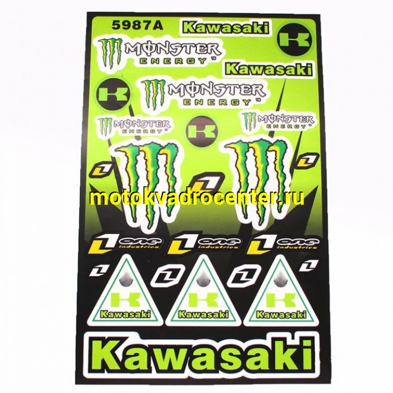 Купить  Наклейки (набор) спонсоры, KAWASAKI (28х43см) (#5987A) (шт) (MT N-670  купить с доставкой по Москве и России, цена, технические характеристики, комплектация фото  - motoserp.ru