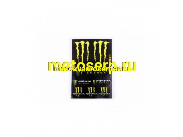 Купить  Наклейки (набор) спонсор MONSTER ENERGY (30х45см) (#5989H) (шт) (MT N-690 купить с доставкой по Москве и России, цена, технические характеристики, комплектация фото  - motoserp.ru