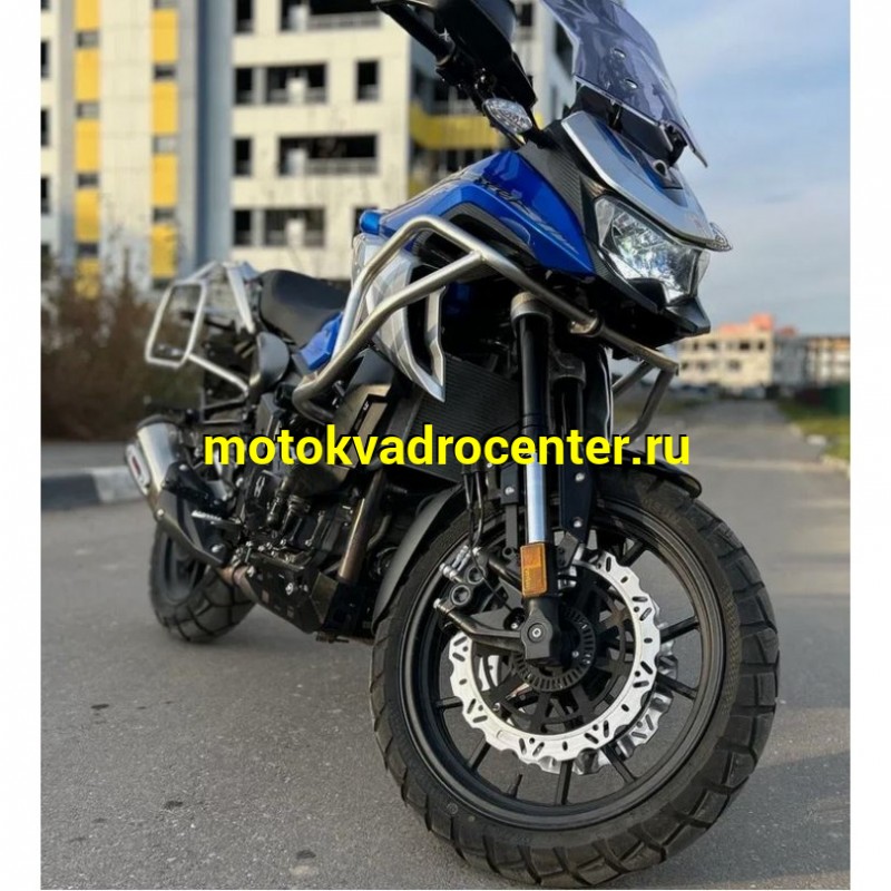 Купить  Мотоцикл внедорожный Regulmoto Discovery 400 Синий (ЭПТС) Тур-эндуро, двиг.  CF, ABS , инжект., 6КПП, жидк.охлажд, видеорегистратор, + кофры (шт) купить с доставкой по Москве и России, цена, технические характеристики, комплектация фото  - motoserp.ru
