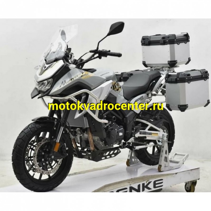 Купить  Мотоцикл внедорожный Regulmoto Discovery 400 Синий (ЭПТС) Тур-эндуро, двиг.  CF, ABS , инжект., 6КПП, жидк.охлажд, видеорегистратор, + кофры (шт) купить с доставкой по Москве и России, цена, технические характеристики, комплектация фото  - motoserp.ru