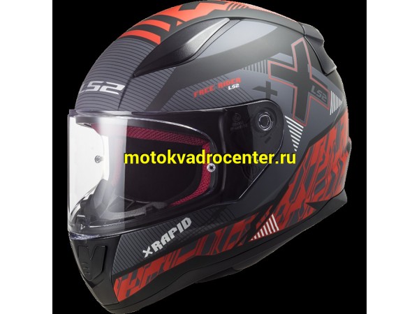 Купить  Шлем закрытый LS2 FF353 RAPID XTREET MATT BLACK RED (S) интеграл (шт) (LS2 купить с доставкой по Москве и России, цена, технические характеристики, комплектация фото  - motoserp.ru