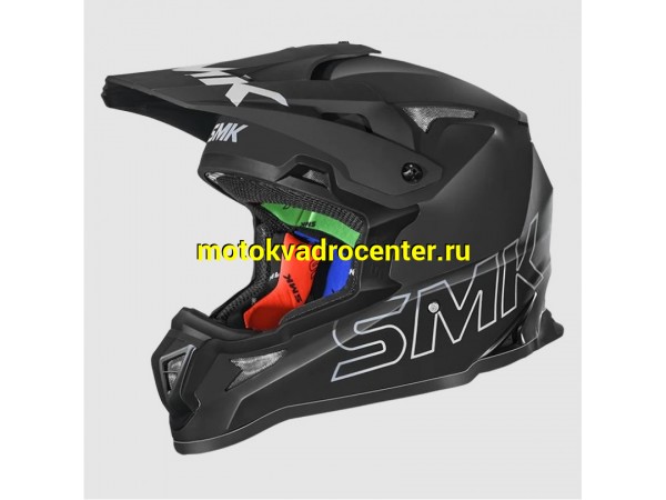 Купить  Шлем Кросс  SMK ALLTERRA , цвет чёрный матовый (M) (шт) (Bajaj ALLTERRA MA260 купить с доставкой по Москве и России, цена, технические характеристики, комплектация фото  - motoserp.ru