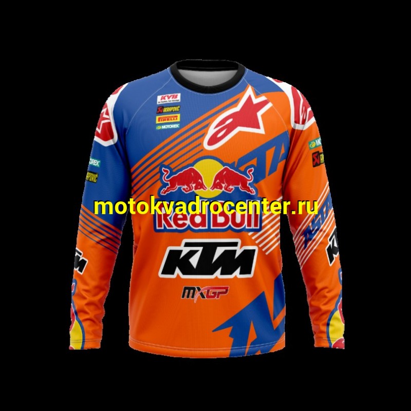 Купить  Джерси (футболка для мотокросса) V-RUS AlpineStars KTM (цвет: Red Bull (синий) (XXL) (шт) (МотоЯ купить с доставкой по Москве и России, цена, технические характеристики, комплектация фото  - motoserp.ru