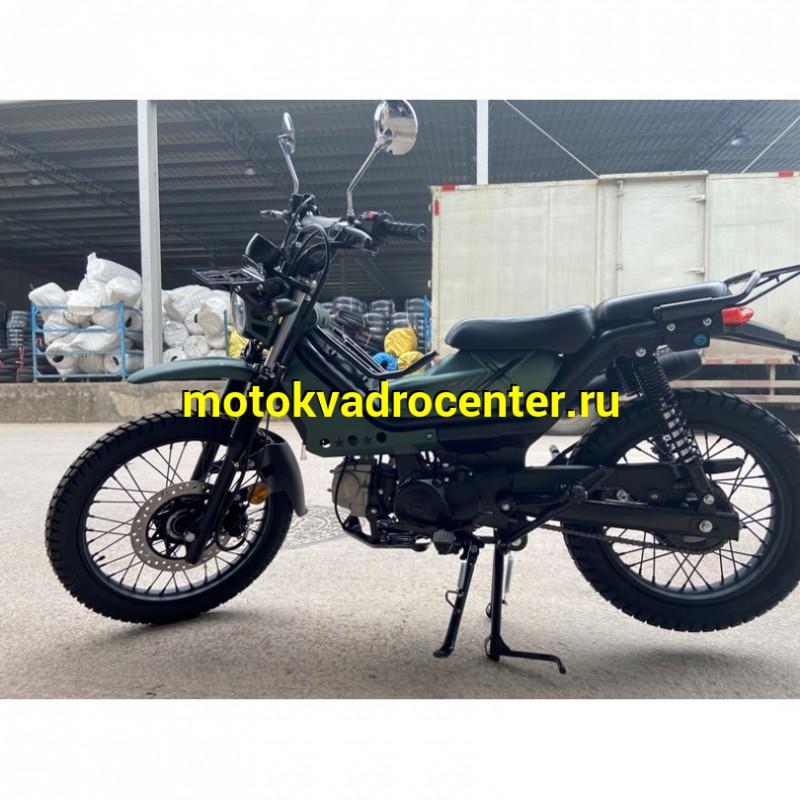 Купить  Мопед MM XTRAIL (ИксТраил - 50) (черн, зелен, оранж) реплика Honda TRAIL  50сс 4Т, диск/бар. 18"/16". длиннобазн. узкий багажник (зал) (шт) 01100 (SN купить с доставкой по Москве и России, цена, технические характеристики, комплектация фото  - motoserp.ru