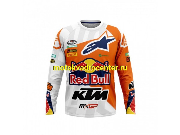 Купить  Джерси (футболка для мотокросса) V-RUS AlpineStars KTM (цвет: Red Bull (белый) (3XL) (шт) (МотоЯ купить с доставкой по Москве и России, цена, технические характеристики, комплектация фото  - motoserp.ru