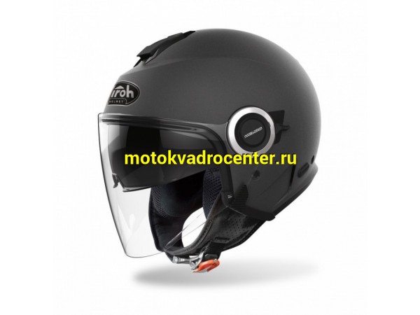 Купить  Шлем открытый  со стеклом AIROH HELIOS COLOR Anthracite Matt (L) (шт) (AIM AI31A13ELI45C-L купить с доставкой по Москве и России, цена, технические характеристики, комплектация фото  - motoserp.ru