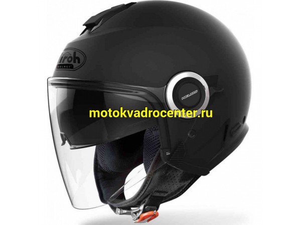 Купить  Шлем открытый  со стеклом AIROH HELIOS COLOR Black Matt (L) (шт) (AIM AI31A13ELIE0C_L купить с доставкой по Москве и России, цена, технические характеристики, комплектация фото  - motoserp.ru