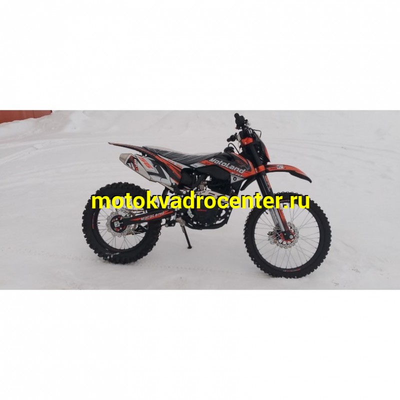 Купить  Мотоцикл Кросс/Эндуро Motoland 250 CRF (спортинв), 21/18,  250сс, 172FMM, 4 такт.,5 перед.,диск. торм. оранжевый (шт) (ML 19907 купить с доставкой по Москве и России, цена, технические характеристики, комплектация фото  - motoserp.ru