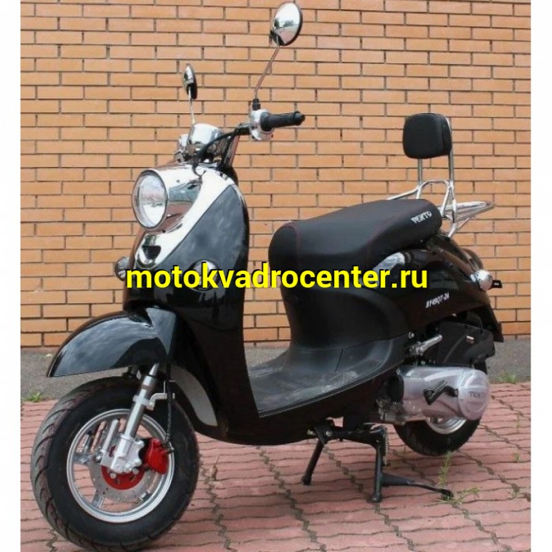 Купить  Скутер VMC RETRO с кофром (Венто Ретро) 50cc; 1,5 местный, 4Т, возд. охлажд., диск/барабан, кол. 10"/10"(шт) 01500 (Vento  купить с доставкой по Москве и России, цена, технические характеристики, комплектация фото  - motoserp.ru
