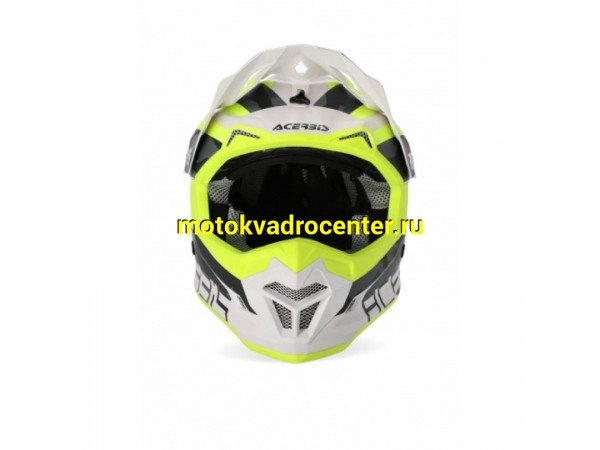 Купить  Шлем Кросс ACERBIS PROFILE 4 Fluo-Yellow/White (L)  (шт)  (Progasi 0022821.455.066 купить с доставкой по Москве и России, цена, технические характеристики, комплектация фото  - motoserp.ru