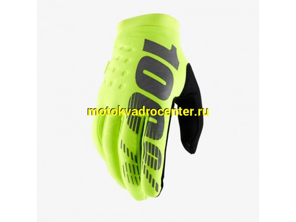 Купить  Перчатки 100% Brisker Glove Fluo Yellow, XXL (10016-004-14) (пара) (Fox УТ-00022168 купить с доставкой по Москве и России, цена, технические характеристики, комплектация фото  - motoserp.ru