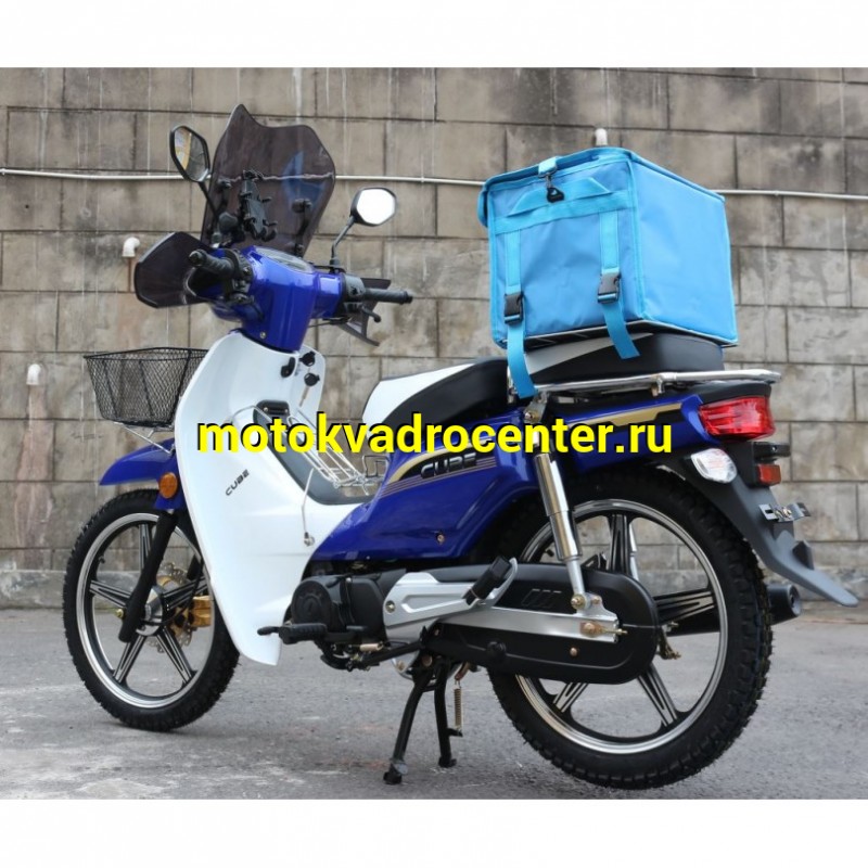 Купить  Мопед Millenium ZS50-E 50сс 4Т, реплика  HONDA SUPER CUBE, диск/бар. 17" багажн, спинка, стекло. (шт) 0110 (MM  купить с доставкой по Москве и России, цена, технические характеристики, комплектация фото  - motoserp.ru