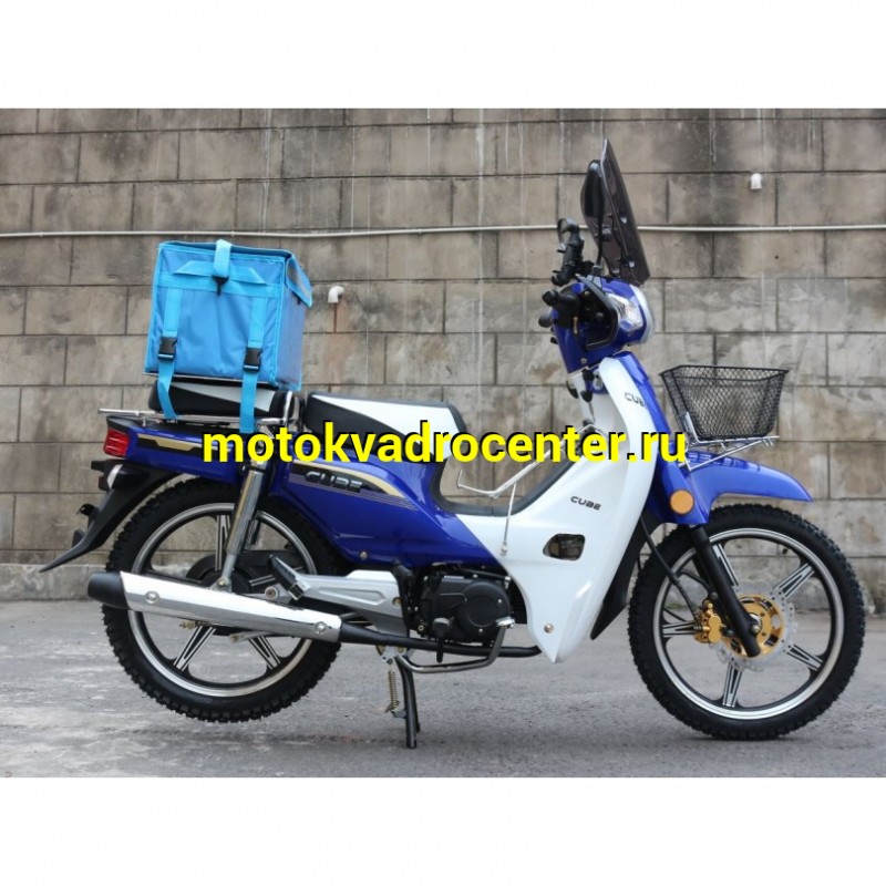 Купить  Мопед Millenium ZS50-E 50сс 4Т, реплика  HONDA SUPER CUBE, диск/бар. 17" багажн, спинка, стекло. (шт) 0110 (MM  купить с доставкой по Москве и России, цена, технические характеристики, комплектация фото  - motoserp.ru