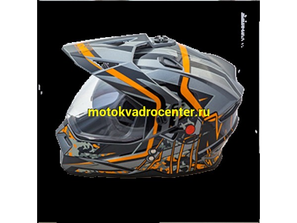 Купить  Шлем Кросс AIM JK802S (мотард) Orange/Black/Grey оранжевый/черный/серый (XL) (шт) (AIM 802-023-XL купить с доставкой по Москве и России, цена, технические характеристики, комплектация фото  - motoserp.ru