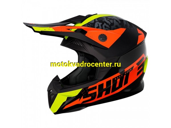 Купить  Шлем Кросс Shot PULSE AIRFIT черный/желтый/оранжевый (глянцевый) (XS) (SM 941-5715 купить с доставкой по Москве и России, цена, технические характеристики, комплектация фото  - motoserp.ru