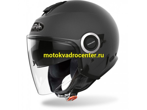 Купить  Шлем открытый  со стеклом AIROH HELIOS COLOR Anthracite Matt (L) (шт) (AIROH купить с доставкой по Москве и России, цена, технические характеристики, комплектация фото  - motoserp.ru