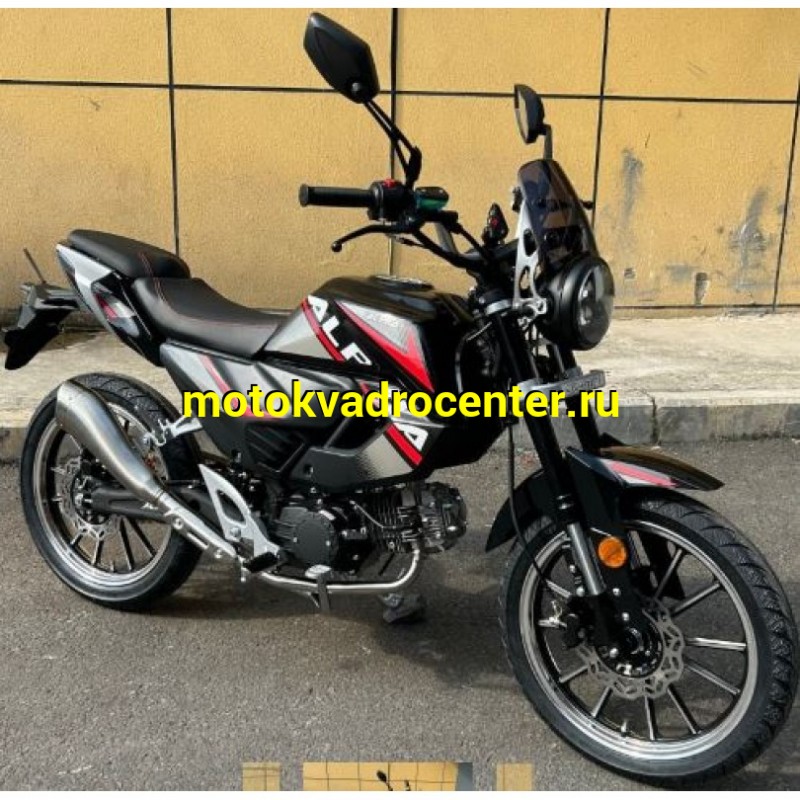 Купить  Мопед Millenium Alpha Champ  4Т; 50cc; колеса 17"литые; 4пер, эл. старт;  (шт) 01500 (ТехМаркет (ФОТО купить с доставкой по Москве и России, цена, технические характеристики, комплектация фото  - motoserp.ru