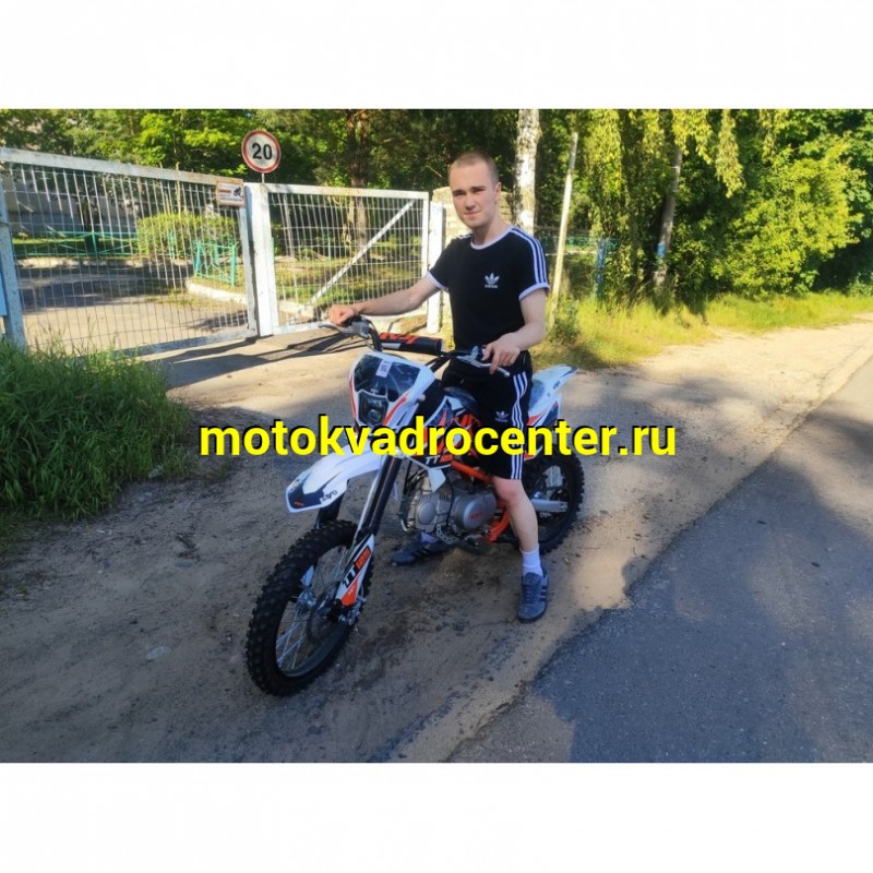 Купить  Питбайк KAYO BASIC K125 17/14 KRZ (механ. сцепл., кикстартер, 2024 г.) (зал) (шт) (SM купить с доставкой по Москве и России, цена, технические характеристики, комплектация фото  - motoserp.ru