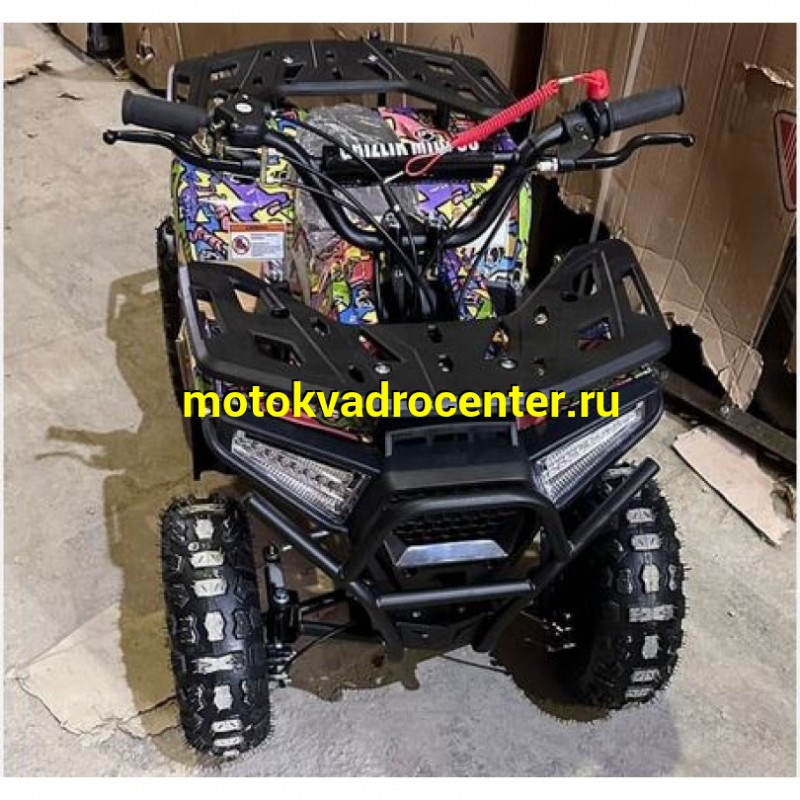 Купить  . 50cc Квадроцикл Минивездеход MOTAX GRIZLIK MIDI ES BW (шт) купить с доставкой по Москве и России, цена, технические характеристики, комплектация фото  - motoserp.ru