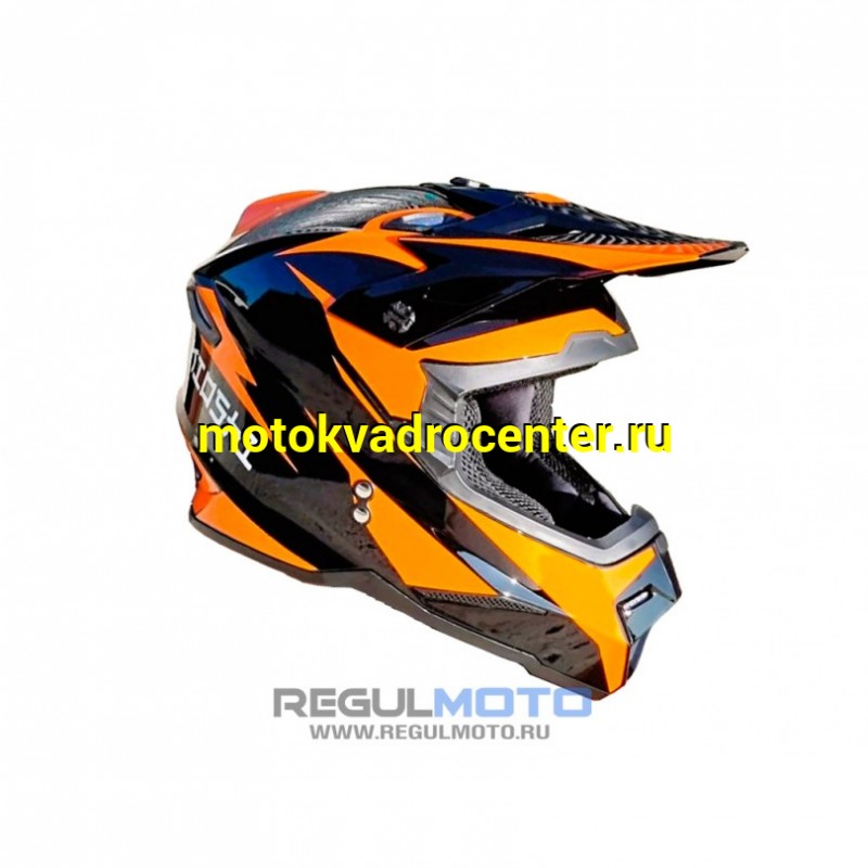 Купить  Шлем Кросс KIOSHI Holeshot 801 черный/желтый р-р XL  (шт) (Regul 305200-9 купить с доставкой по Москве и России, цена, технические характеристики, комплектация фото  - motoserp.ru