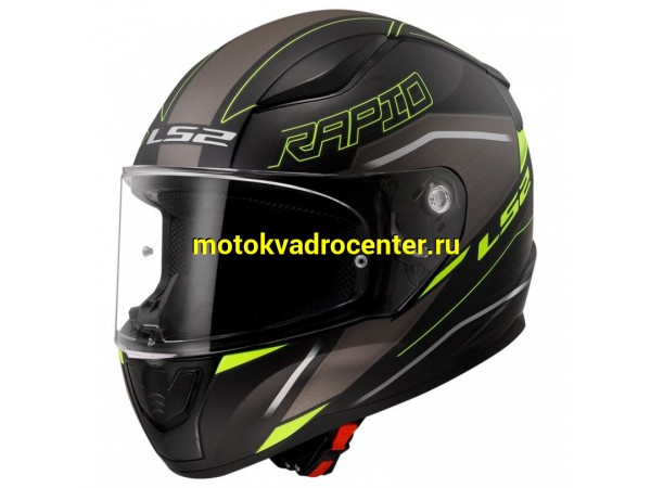 Купить  Шлем закрытый LS2 FF353 RAPID 2 ROKKU Matt Black Hi-Vis Yellow (XL) интеграл (шт) (LS2 купить с доставкой по Москве и России, цена, технические характеристики, комплектация фото  - motoserp.ru