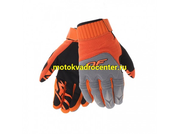 Купить  Перчатки DF ENDURO GRAY-ORANGE-BLACK (XL) (пар) (DFMX 600122 купить с доставкой по Москве и России, цена, технические характеристики, комплектация фото  - motoserp.ru