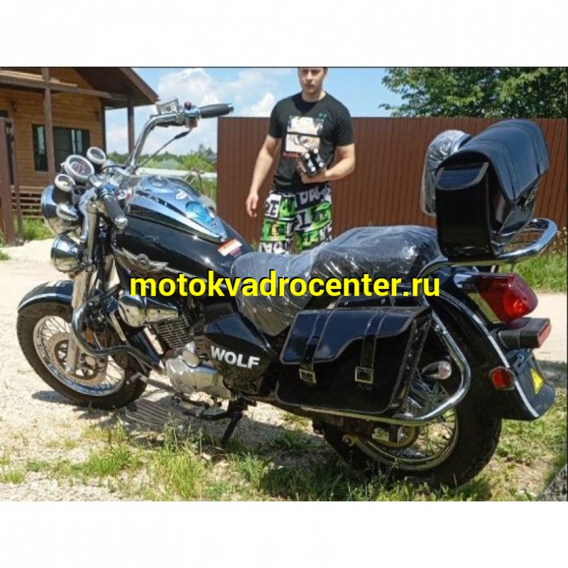 Купить  Мотоцикл Motoland WOLF 300 4Т., двиг. 175FMM PR5, возд.-масл., диск/барабан, 110/90-16"/180/90-15" (шт) (ML 21917 купить с доставкой по Москве и России, цена, технические характеристики, комплектация фото  - motoserp.ru