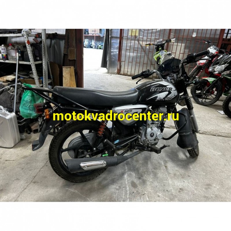 Купить  Мотоцикл Bajaj Boxer 125 X черный, Б/У, состояние нового, пробег1942 (шт) купить с доставкой по Москве и России, цена, технические характеристики, комплектация фото  - motoserp.ru