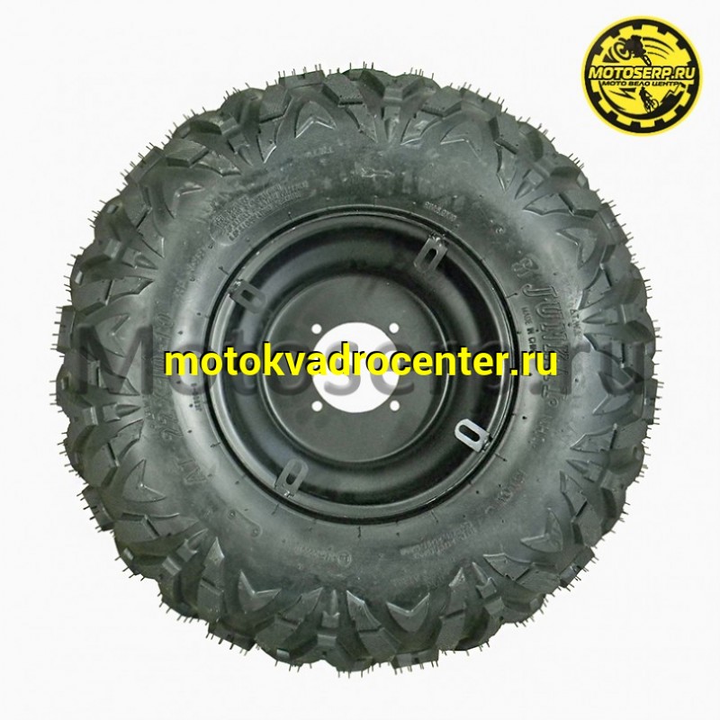 Купить  Колесо ATV 10" в сборе (шина ATV 22x10-10 + диск(4х75mm.D-90mm,металлический) (шт) (Хар купить с доставкой по Москве и России, цена, технические характеристики, комплектация фото  - motoserp.ru