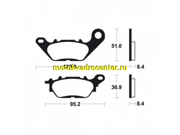 Купить  Колодки тормозные диск Yamaha YBR125 Тип1 (пар) (0 купить с доставкой по Москве и России, цена, технические характеристики, комплектация фото  - motoserp.ru