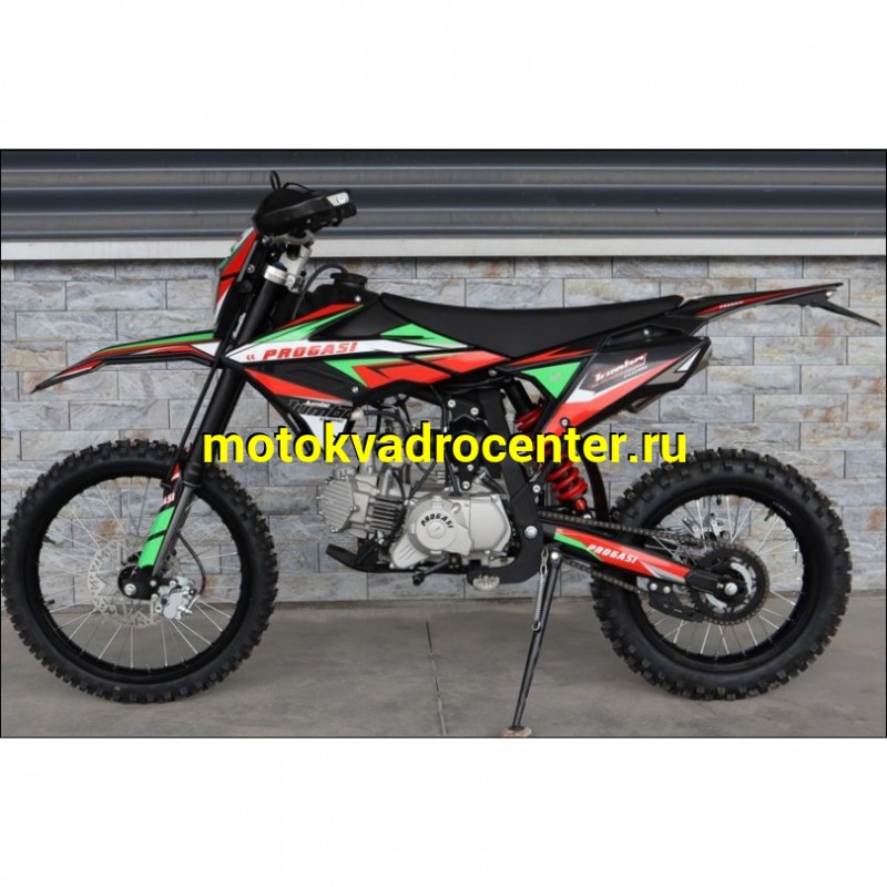 Купить  Питбайк PROGASI Jumbo 150 Pro косоголовый, 19/16&quot;, мех, эл/кикстарт, фильтр бокс, защ. рук, защита карт, стопсигн. (шт) (ФОТО купить с доставкой по Москве и России, цена, технические характеристики, комплектация фото  - motoserp.ru