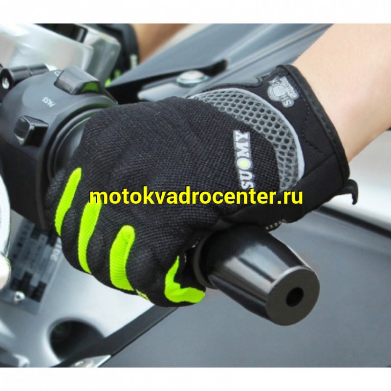 Купить  Перчатки  SUOMY Black/Light-green, р-р M (пар) (0 купить с доставкой по Москве и России, цена, технические характеристики, комплектация фото  - motoserp.ru