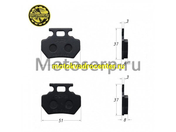 Купить  Колодки тормозные диск KAYO (пер/зад) AU150,AU150CVT,AU180,задние AT110,AU125, пер. AU200, KAYO BULL 2B, BULL 3C (2020г) и др. (пар)  (Кокурин купить с доставкой по Москве и России, цена, технические характеристики, комплектация фото  - motoserp.ru