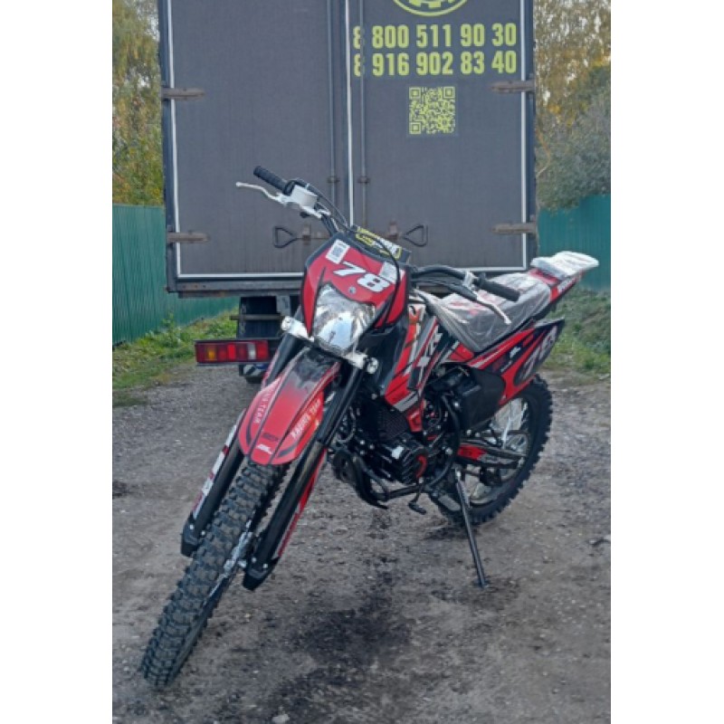 Купить  Мотоцикл Кросс/Эндуро Motoland XR300 LITE (175FMM) (спортинв) 21/18, красный (шт) (ML 21938 купить с доставкой по Москве и России, цена, технические характеристики, комплектация фото  - motoserp.ru