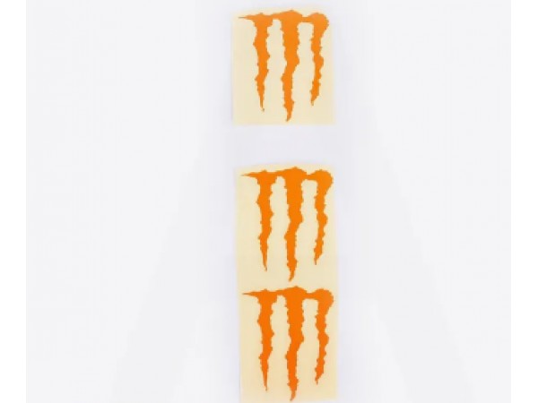 Купить  Наклейка логотип MONSTER ENERGY (5x6см, 3шт, оранжевая) (#HTC10103) N-645 (0 купить с доставкой по Москве и России, цена, технические характеристики, комплектация фото  - motoserp.ru
