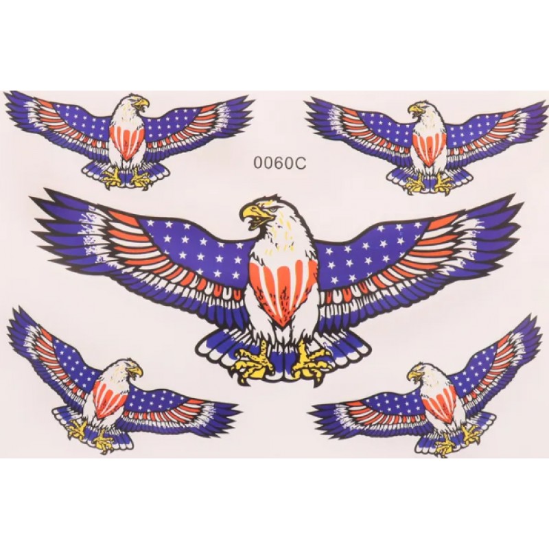 Купить  Наклейки (набор) EAGLE (24х16см) (#0060C) N-1362 (0 купить с доставкой по Москве и России, цена, технические характеристики, комплектация фото  - motoserp.ru