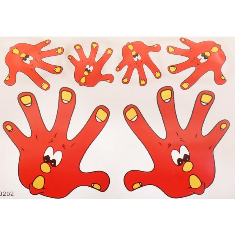 Купить  Наклейки (набор) HAND (25х18см) (#0202) N-1433 (0 купить с доставкой по Москве и России, цена, технические характеристики, комплектация фото  - motoserp.ru