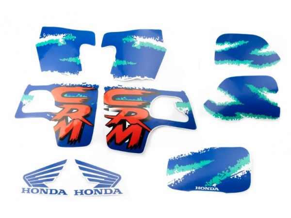 Купить  Наклейки (набор) Honda CRM (35х23см, синие) (#2424) N-1316 (0 купить с доставкой по Москве и России, цена, технические характеристики, комплектация фото  - motoserp.ru