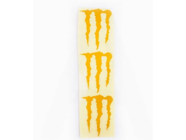 Купить  Наклейка логотип MONSTER ENERGY (5x6см, 3шт, желтая) (#HTC10103) N-647 (0 купить с доставкой по Москве и России, цена, технические характеристики, комплектация фото  - motoserp.ru