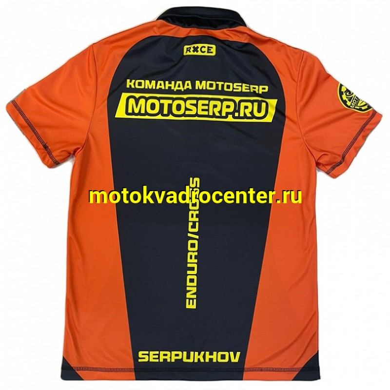 Купить  Поло MotoSerp (черный/оранжевый) размер (XL) 52 (шт) (RXCE купить с доставкой по Москве и России, цена, технические характеристики, комплектация фото  - motoserp.ru