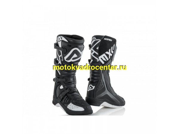 Купить  Мотоботы кросс. ACERBIS X-TEAM черный/ белый, р-р 43" (NQ) (пар) (RM 108800-5 купить с доставкой по Москве и России, цена, технические характеристики, комплектация фото  - motoserp.ru