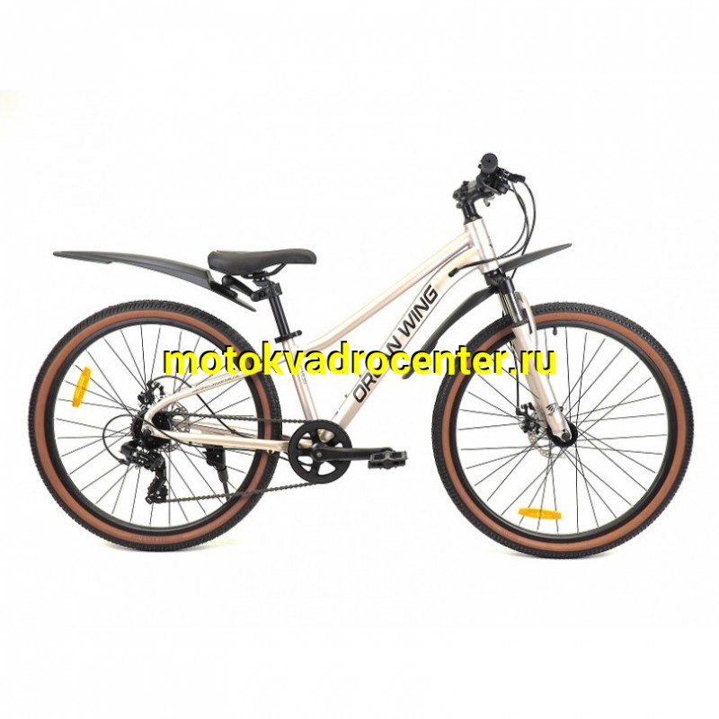 Купить  26" ORLAN WING VENUS 2.0 золотистый (14") (Орлан Винг Венус 2.0) 26"; 7ск; рама-алюминий; тормоз-Disk (шт) (ART (M купить с доставкой по Москве и России, цена, технические характеристики, комплектация фото  - motoserp.ru