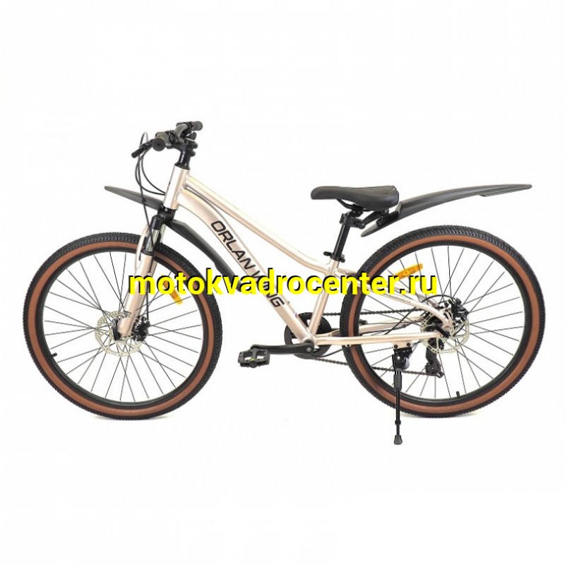 Купить  26" ORLAN WING VENUS 2.0 золотистый (14") (Орлан Винг Венус 2.0) 26"; 7ск; рама-алюминий; тормоз-Disk (шт) (ART (M купить с доставкой по Москве и России, цена, технические характеристики, комплектация фото  - motoserp.ru
