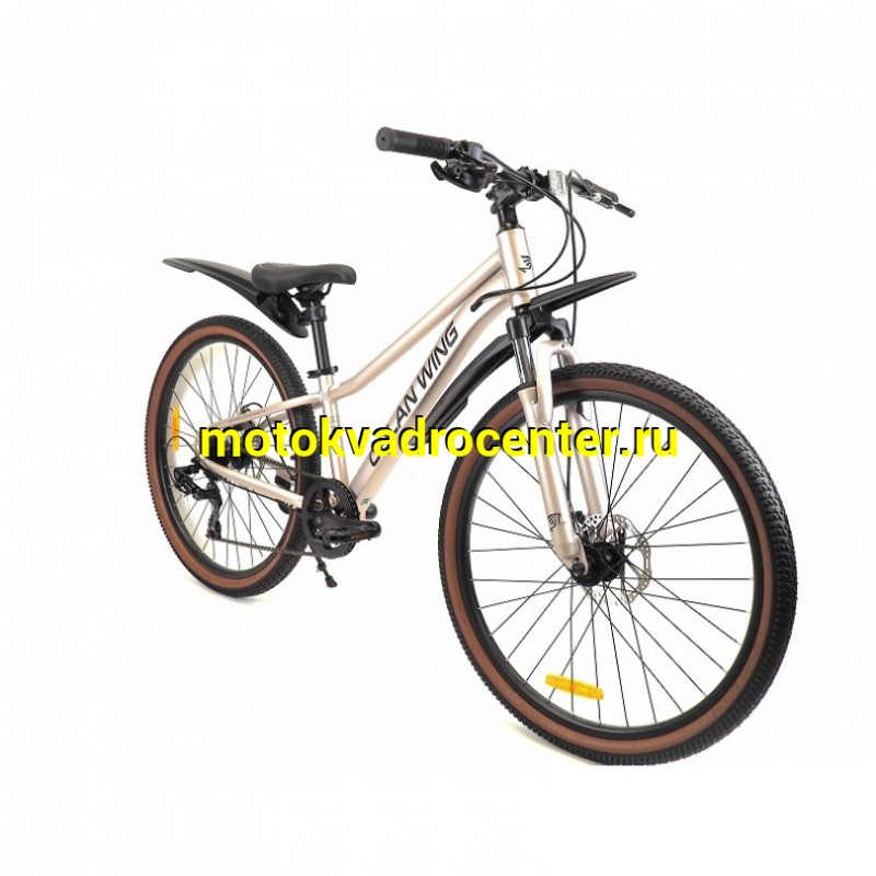 Купить  26" ORLAN WING VENUS 2.0 золотистый (14") (Орлан Винг Венус 2.0) 26"; 7ск; рама-алюминий; тормоз-Disk (шт) (ART (M купить с доставкой по Москве и России, цена, технические характеристики, комплектация фото  - motoserp.ru