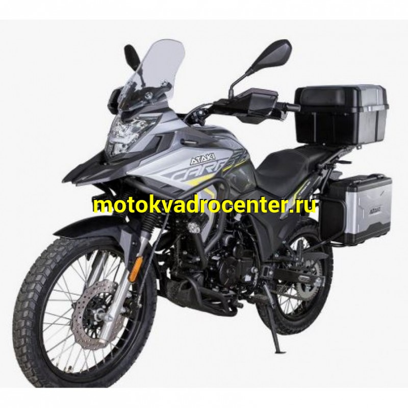 Купить  Мотоцикл внедорожный ATAKI CARRERA 300 (4T PR300) ПТС 19/17 (2025г.) Серый Тур-эндуро ЗА КОФРЫ +35000р. без дуг. (шт) (SM  купить с доставкой по Москве и России, цена, технические характеристики, комплектация фото  - motoserp.ru