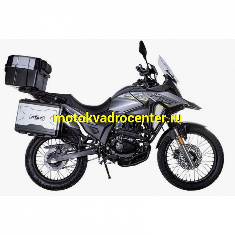 Купить  Мотоцикл внедорожный ATAKI CARRERA 300 (4T PR300) ПТС 19/17 (2025г.) Серый Тур-эндуро ЗА КОФРЫ +35000р. без дуг. (шт) (SM  купить с доставкой по Москве и России, цена, технические характеристики, комплектация фото  - motoserp.ru