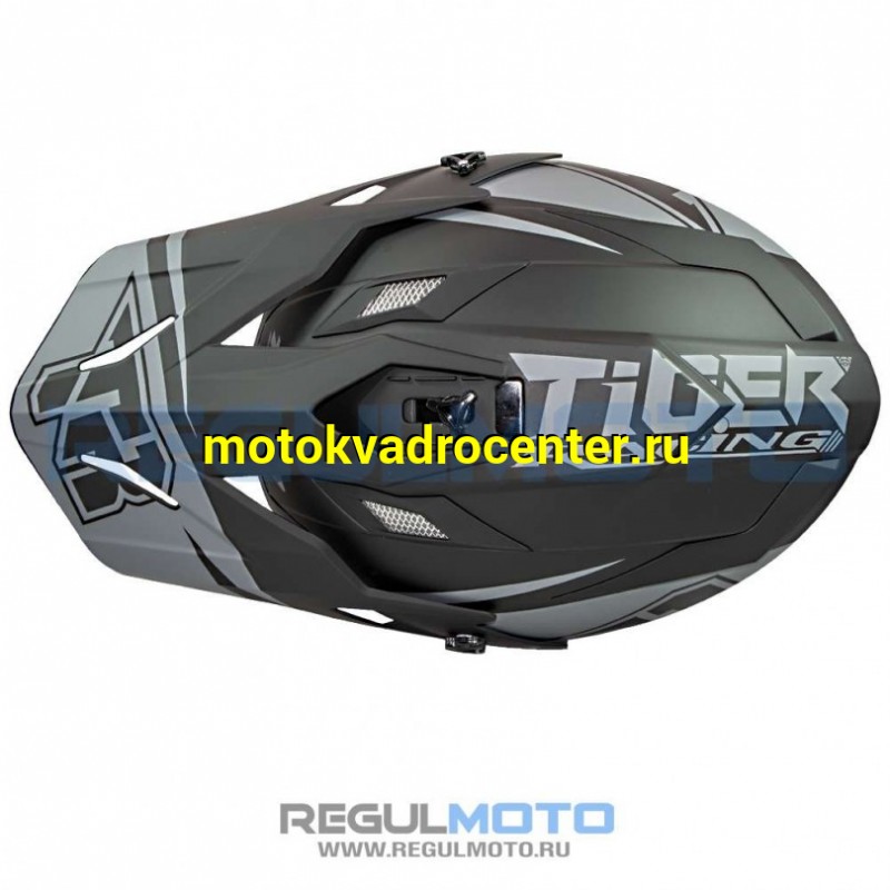 Купить  Шлем Кросс KIOSHI TR H637 черный/серый  р-р XXL (шт) (Regul 111222-25 купить с доставкой по Москве и России, цена, технические характеристики, комплектация фото  - motoserp.ru