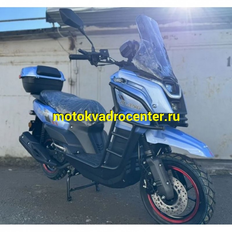 Купить  Скутер Jilang TANK-3  50сс 12/12" дикс/диск, дуги, кофр, держатель телефона, кофр (шт) 01500 (Jilang (ФОТО купить с доставкой по Москве и России, цена, технические характеристики, комплектация фото  - motoserp.ru